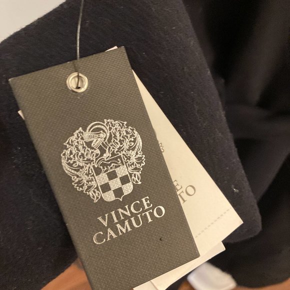 Vince Camuto belted coat with faux fur (wool caot) - Picture 6 of 10